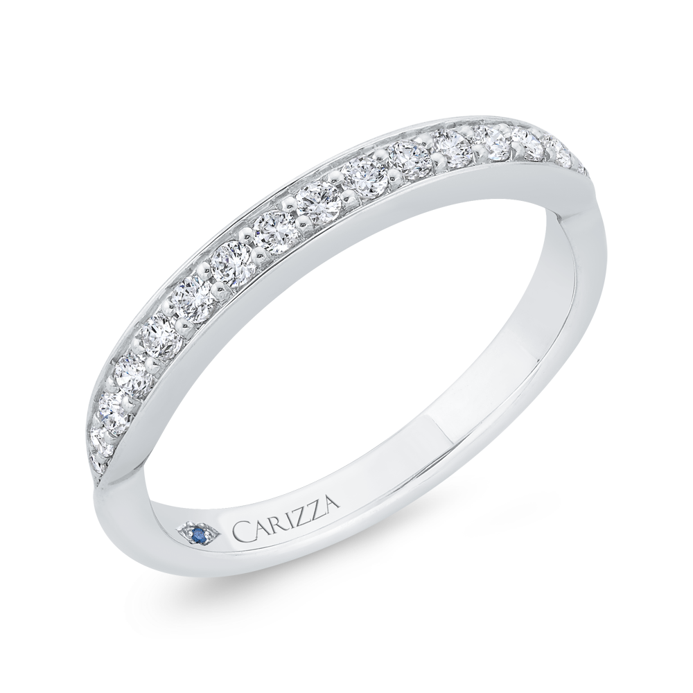 Diamond Wedding Band in 14K White Gold