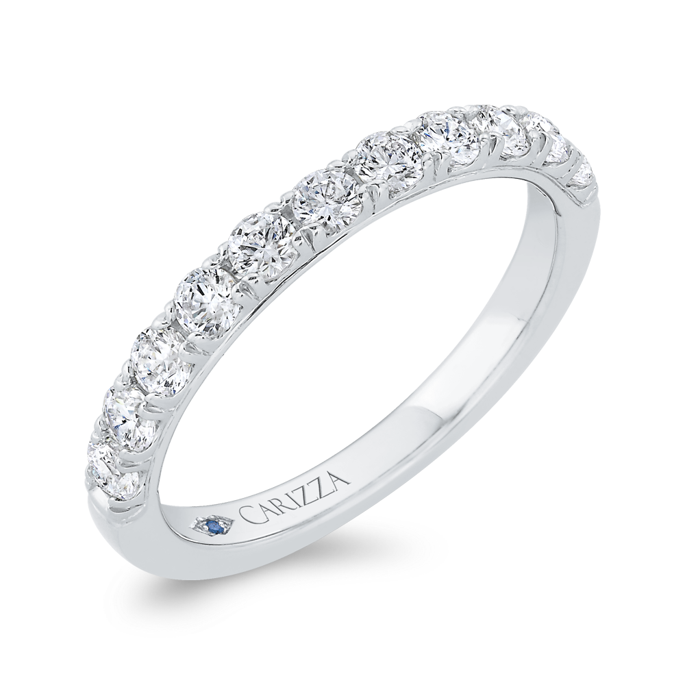 Diamond Wedding Band in 14K White Gold