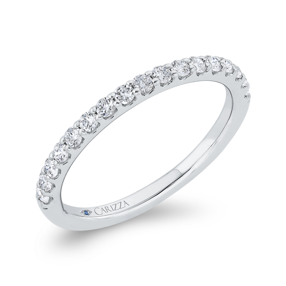 Diamond Wedding Band in 14K White Gold