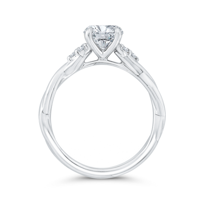 Diamond Engagement Ring in 14K White Gold (Semi-Mount)