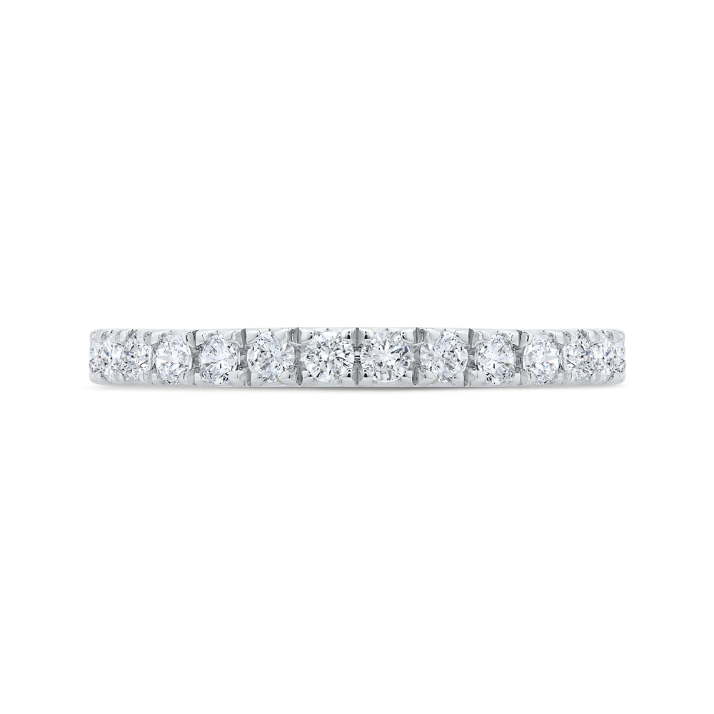 14K White Gold with Round Diamond Eternity Ring