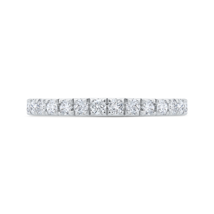 14K White Gold with Round Diamond Eternity Ring