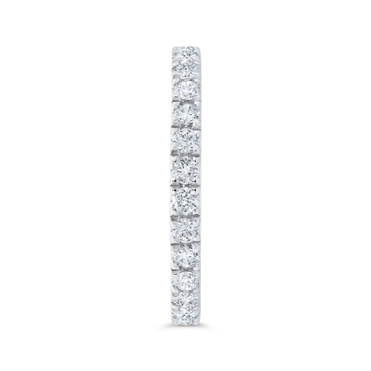 14K White Gold with Round Diamond Eternity Ring