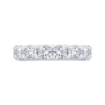 14K White Gold with Round Diamond Eternity Ring