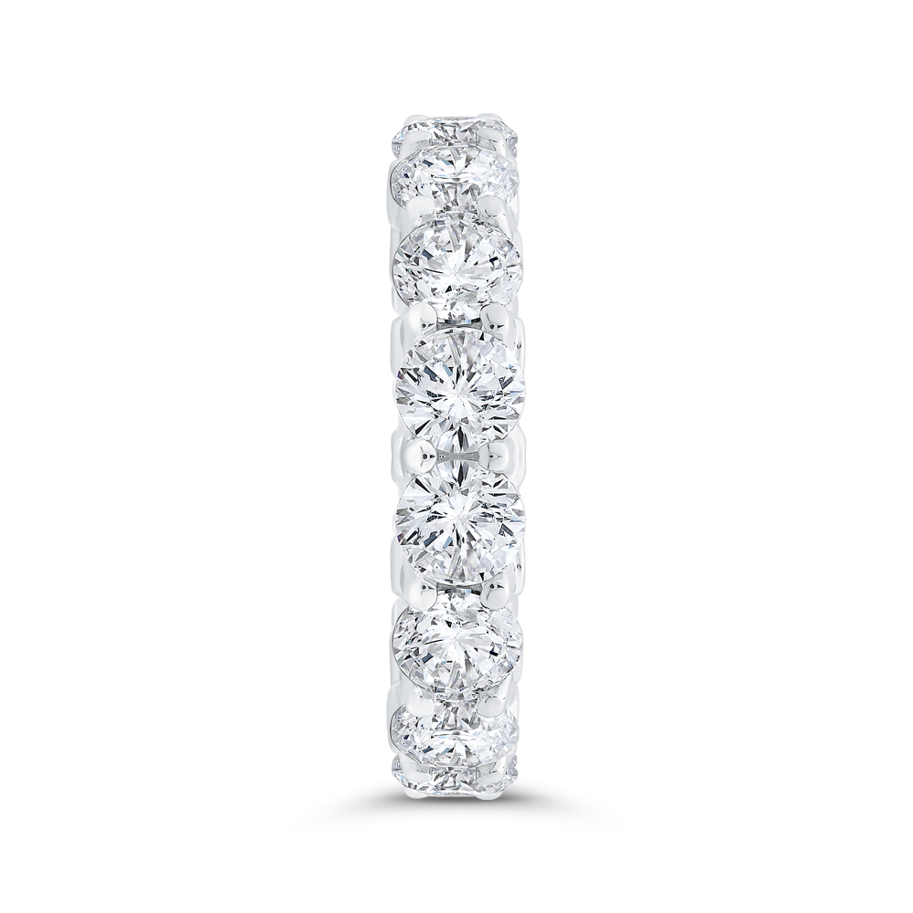 14K White Gold with Round Diamond Eternity Ring