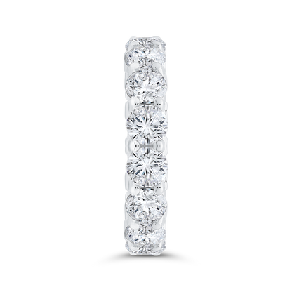 14K White Gold with Round Diamond Eternity Ring