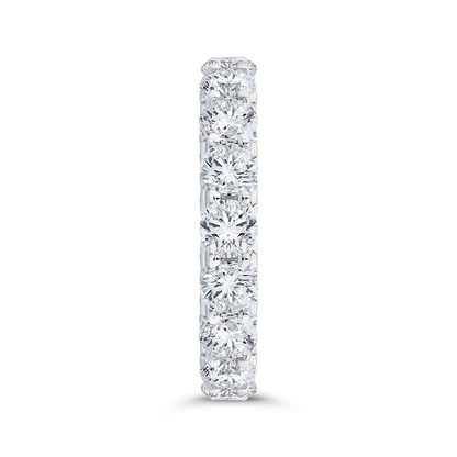 14K White Gold with Round Diamond Eternity Ring