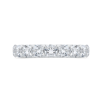 14K White Gold with Round Diamond Eternity Ring