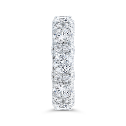 14K White Gold with Round Diamond Eternity Ring