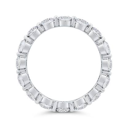 14K White Gold with Round Diamond Eternity Ring