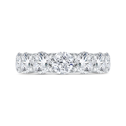 14K White Gold with Round Diamond Eternity Ring