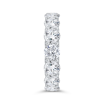 14K White Gold with Round Diamond Eternity Ring