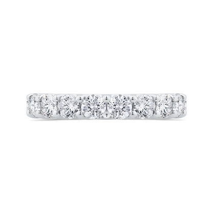 14K White Gold with Round Diamond Eternity Ring