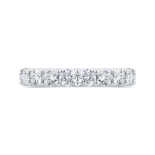 14K White Gold with Round Diamond Eternity Ring