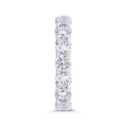 14K White Gold with Round Diamond Eternity Ring