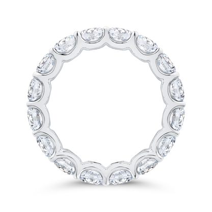 14K White Gold with Round Diamond Eternity Ring