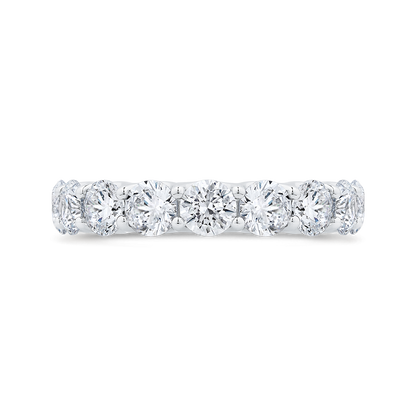 14K White Gold with Round Diamond Eternity Ring