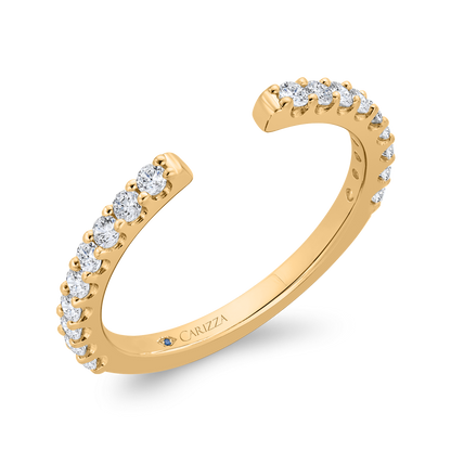 14K White Gold Diamond Wedding Band