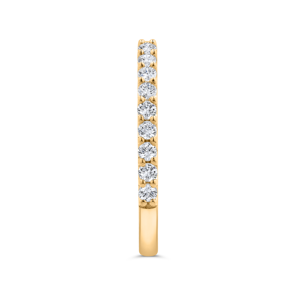 14K White Gold Diamond Wedding Band