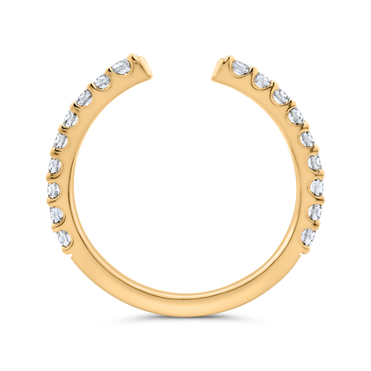 14K White Gold Diamond Wedding Band