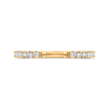 14K White Gold Diamond Wedding Band