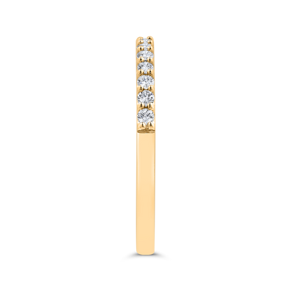 14K White Gold Diamond Wedding Band