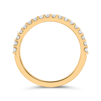 14K White Gold Diamond Wedding Band