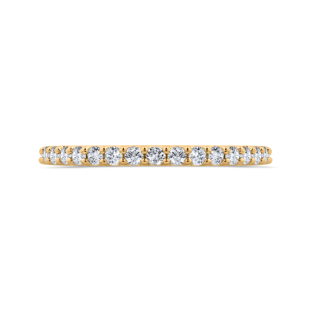 14K White Gold Diamond Wedding Band