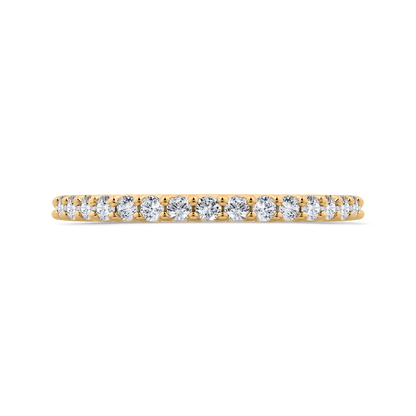 14K White Gold Diamond Wedding Band