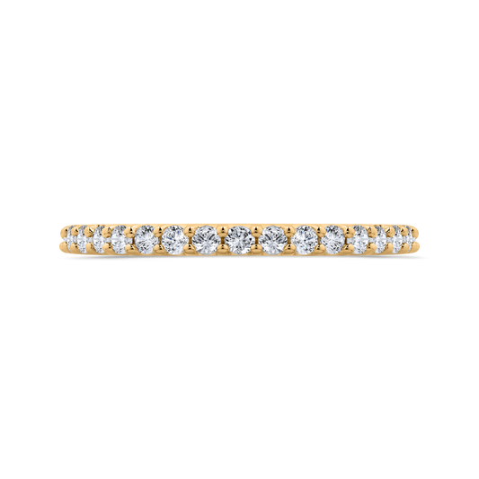 14K White Gold Diamond Wedding Band