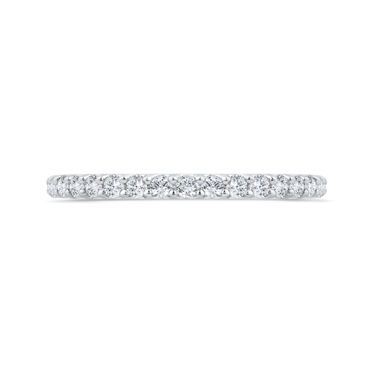 14K White Gold Diamond Wedding Band