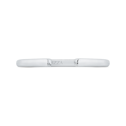 14K White Gold Diamond Wedding Band
