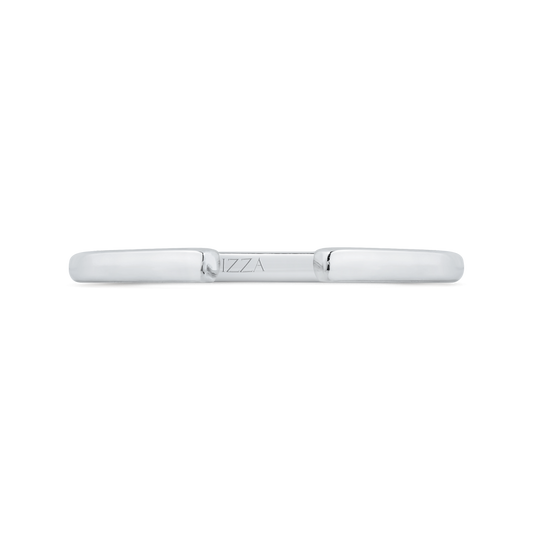 14K White Gold Diamond Wedding Band
