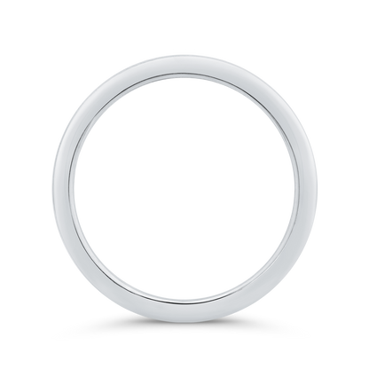 14K White Gold Diamond Wedding Band