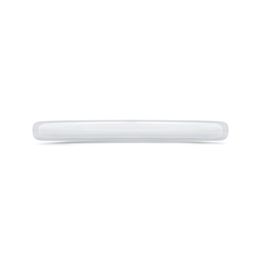 14K White Gold Diamond Wedding Band