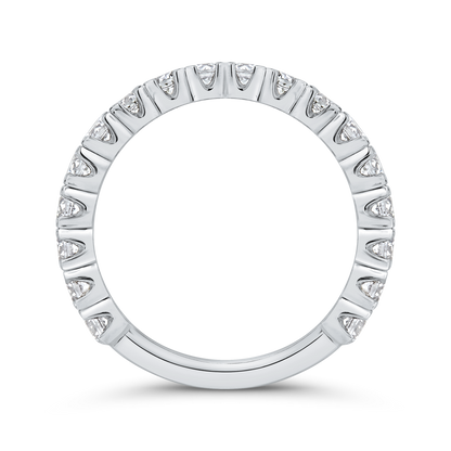 14K White Gold Diamond Wedding Band