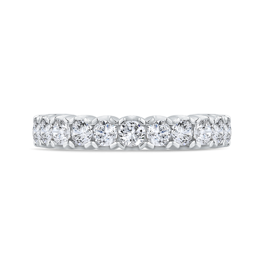 14K White Gold Diamond Wedding Band