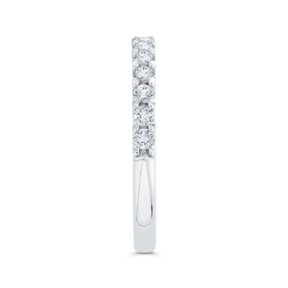 Diamond Half-Eternity Wedding Band in 14K White Gold
