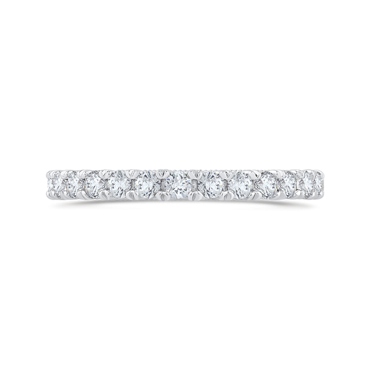 Diamond Half-Eternity Wedding Band in 14K White Gold