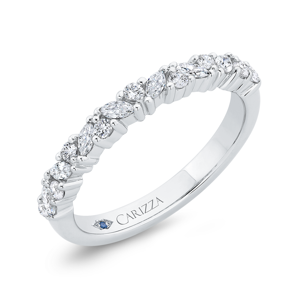 Diamond Wedding Band in 14K White Gold