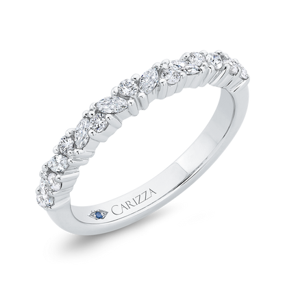 Diamond Wedding Band in 14K White Gold