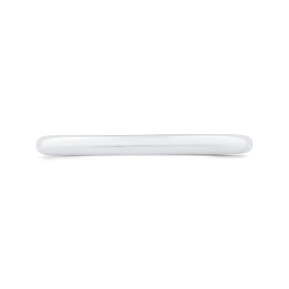 Plain Wedding Band in 14K White Gold