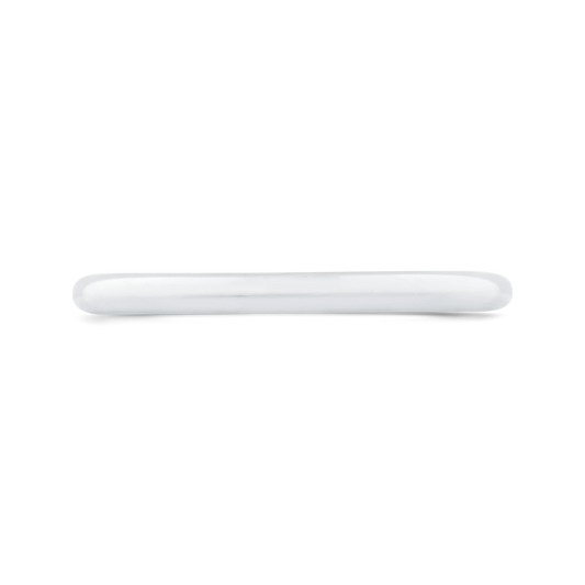 Plain Wedding Band in 14K White Gold
