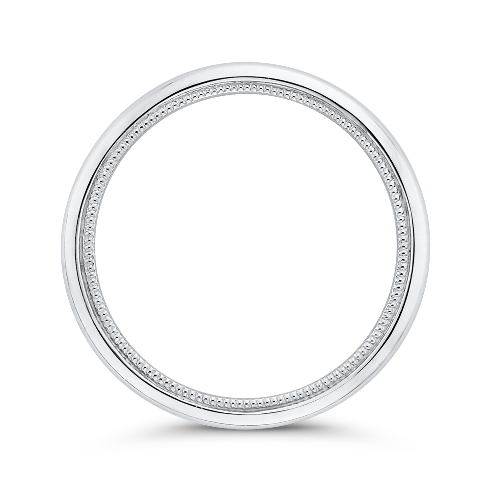 Plain Wedding Band in 14K White Gold