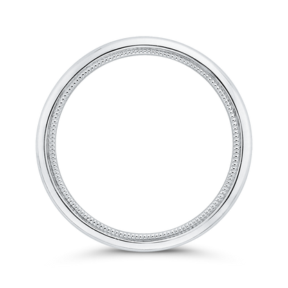Plain Wedding Band in 14K White Gold