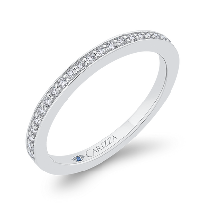 Diamond Half-Eternity Wedding Band in 14K White Gold