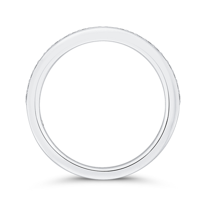 Diamond Half-Eternity Wedding Band in 14K White Gold