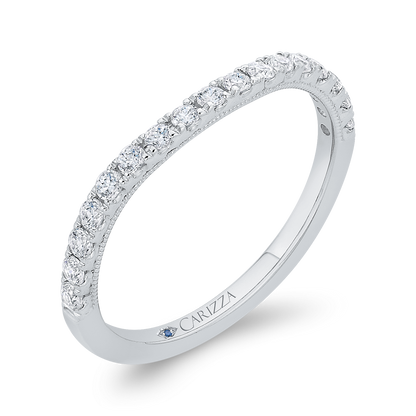 Diamond Wedding Band in 14K White Gold