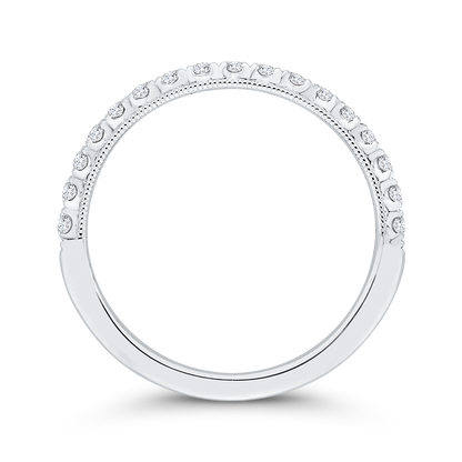 Diamond Wedding Band in 14K White Gold