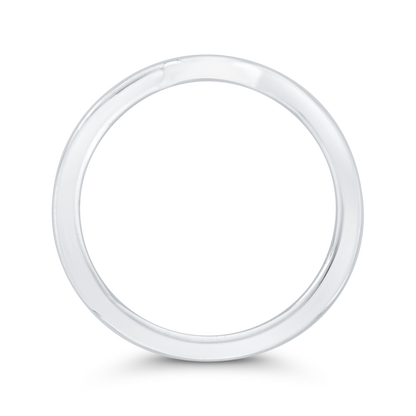 Plain Wedding Band in 14K White Gold